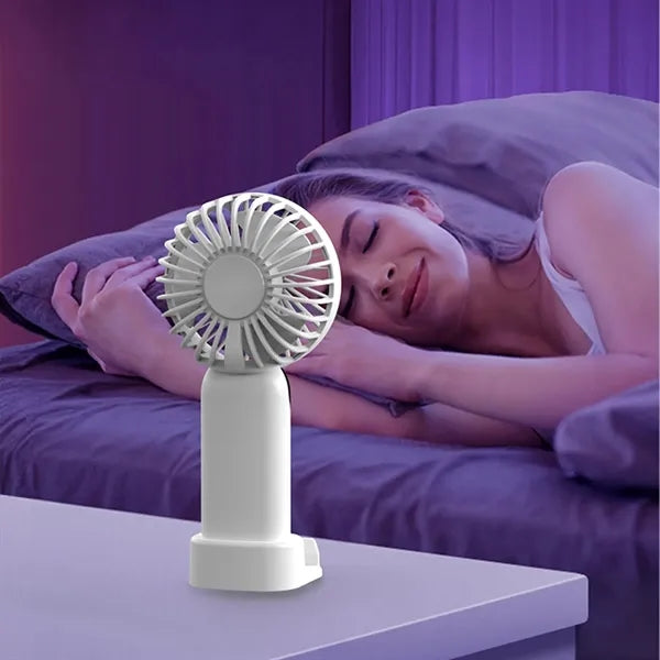 Rechargeable Mini Fan with Phone Stand
