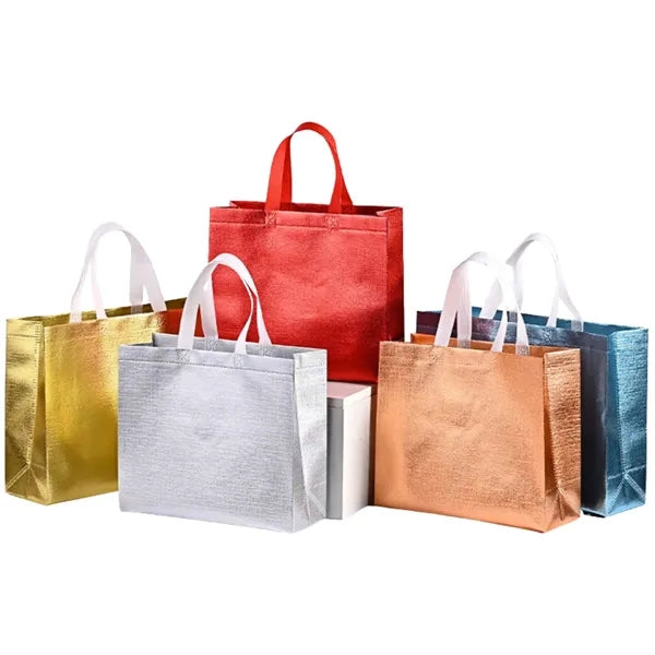 Metallic Laminated Non-Woven Shopping Tote Bag