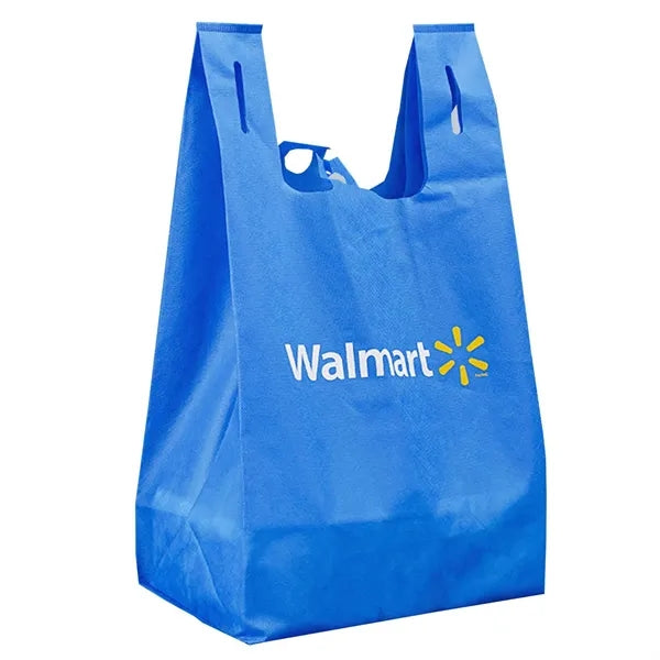 T-Shirt Style Non-Woven Grocery Tote With Gusset