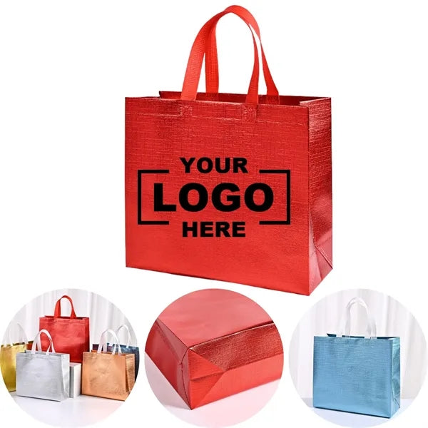 Metallic Laminated Non-Woven Shopping Tote Bag
