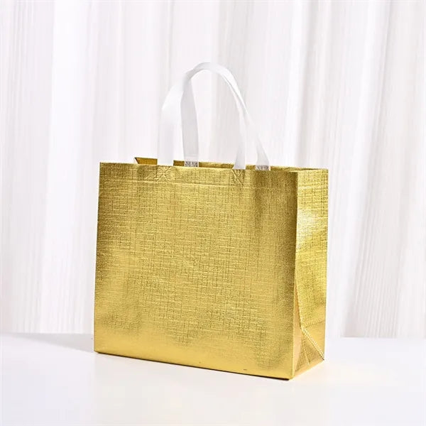 Metallic Laminated Non-Woven Shopping Tote Bag