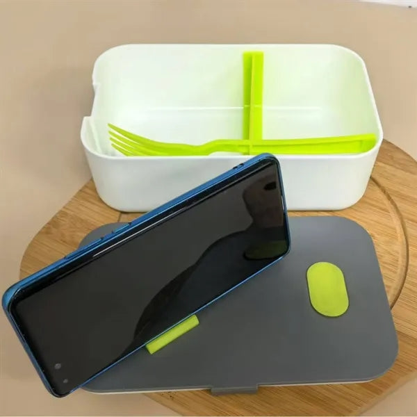Hard Shell Lunch Box With Vent And Phone Stand