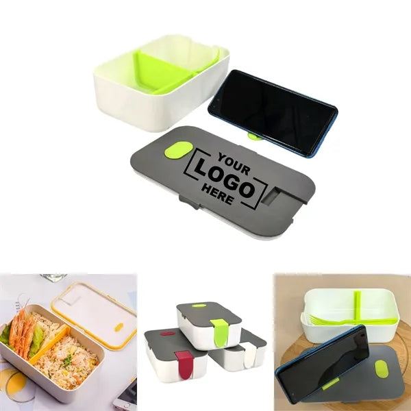 Hard Shell Lunch Box With Vent And Phone Stand