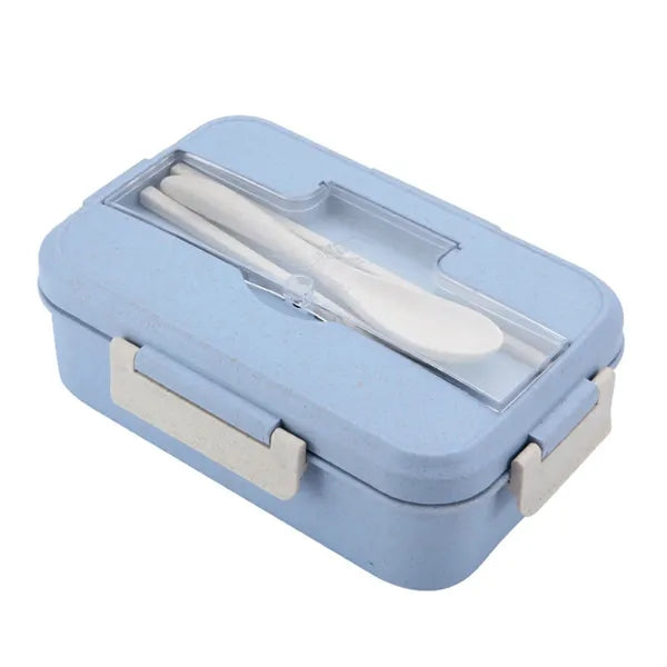 Eco Wheat Straw Lunch Box Set With Utensils