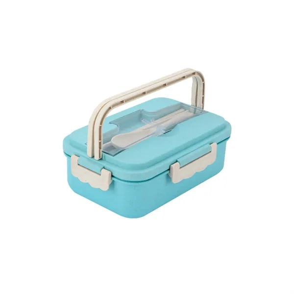 Eco Wheat Straw Lunch Box Set With Utensils