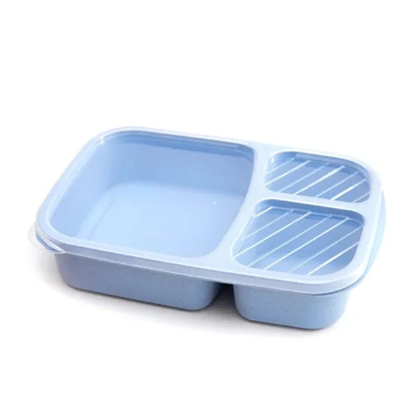 3-Compartment Wheat Straw Bento Lunch Box