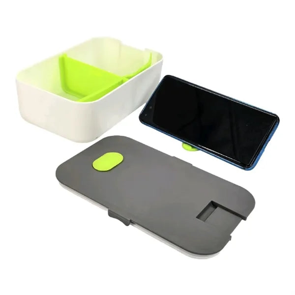 Hard Shell Lunch Box With Vent And Phone Stand