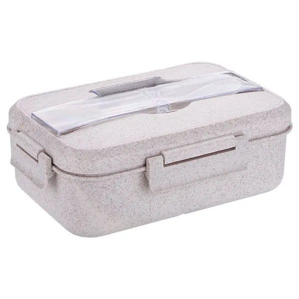 Eco Wheat Straw Lunch Box Set With Utensils
