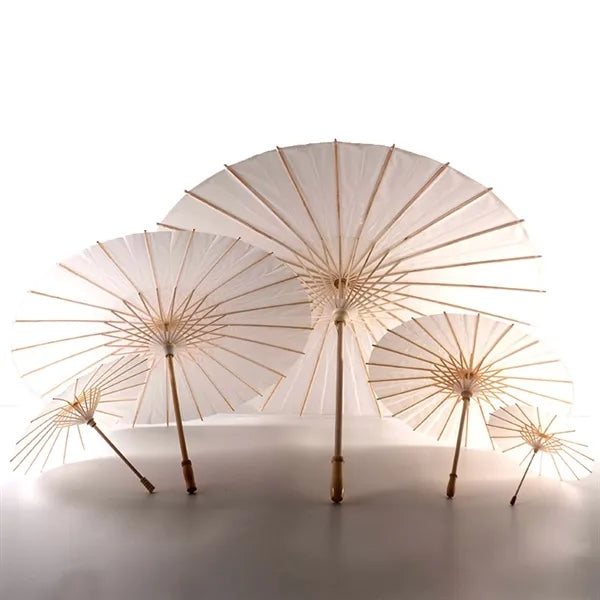 Handmade Bamboo Oil-Paper DIY Umbrella 24"
