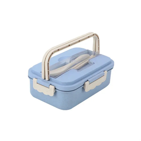 Eco Wheat Straw Lunch Box Set With Utensils