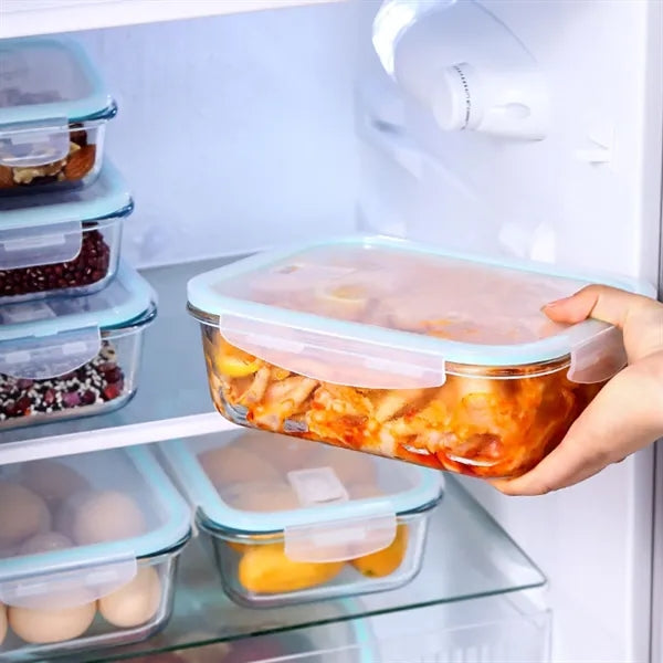 13 Oz. Borosilicate Glass Lunch Box With Lid