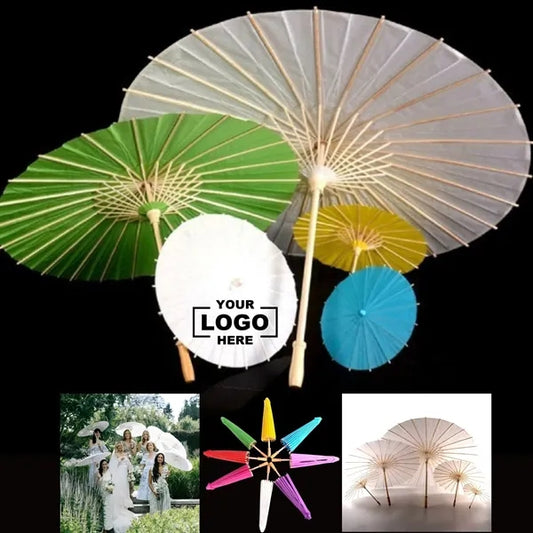 Handmade Bamboo Oil-Paper DIY Umbrella 24"
