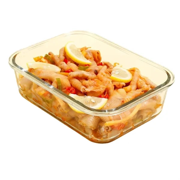 13 Oz. Borosilicate Glass Lunch Box With Lid