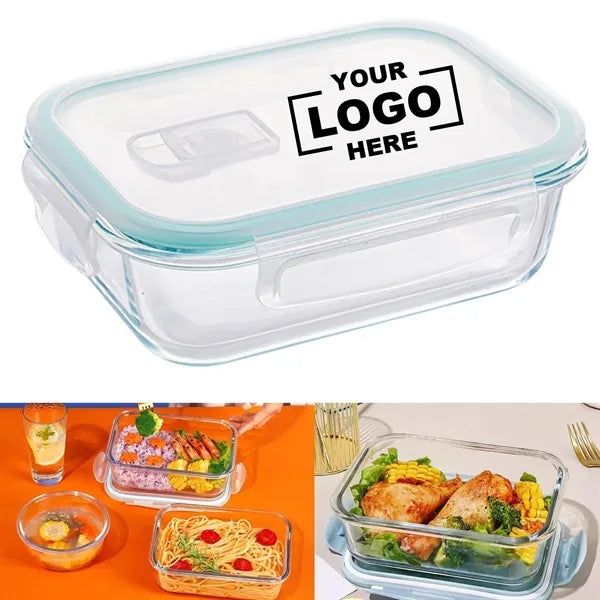 13 Oz. Borosilicate Glass Lunch Box With Lid