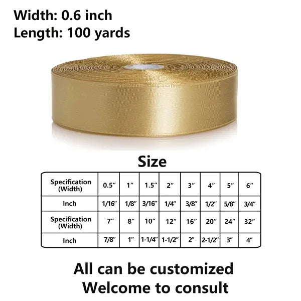 5/8 Inch Polyester Gift Box Ribbon