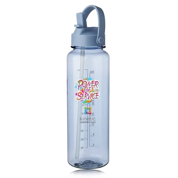 40 oz. Stella Plastic Water Bottle with Measurements