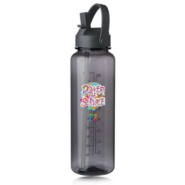 40 oz. Stella Plastic Water Bottle with Measurements