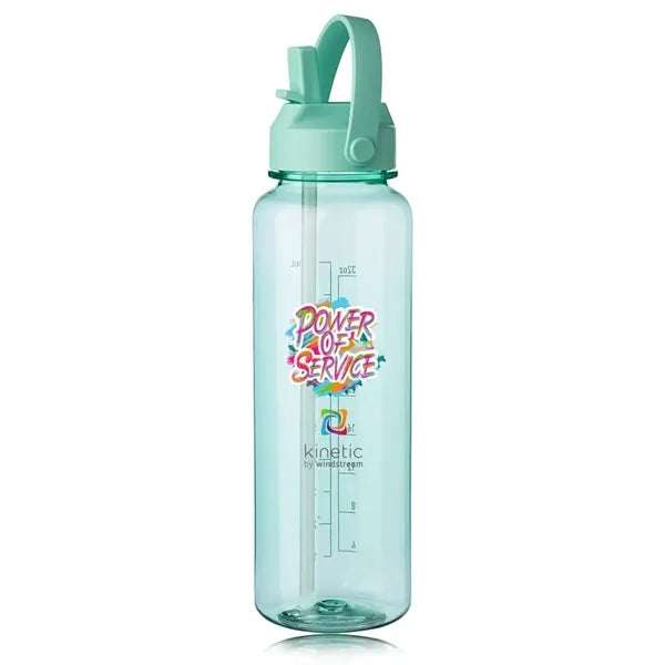 40 oz. Stella Plastic Water Bottle with Measurements