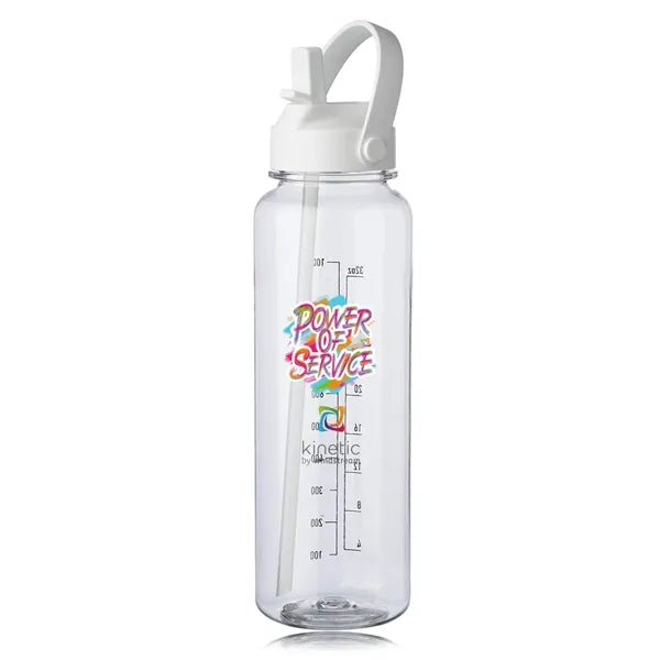 40 oz. Stella Plastic Water Bottle with Measurements