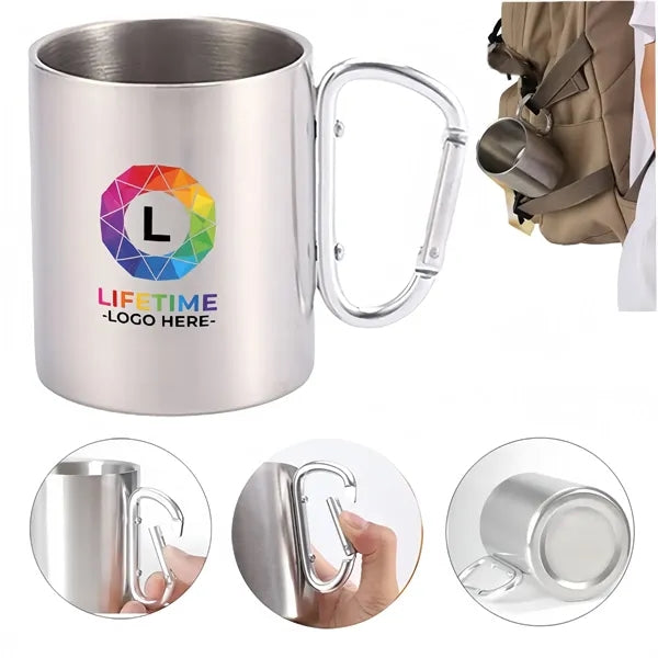 Carabiner Stainless Steel Travel Mug