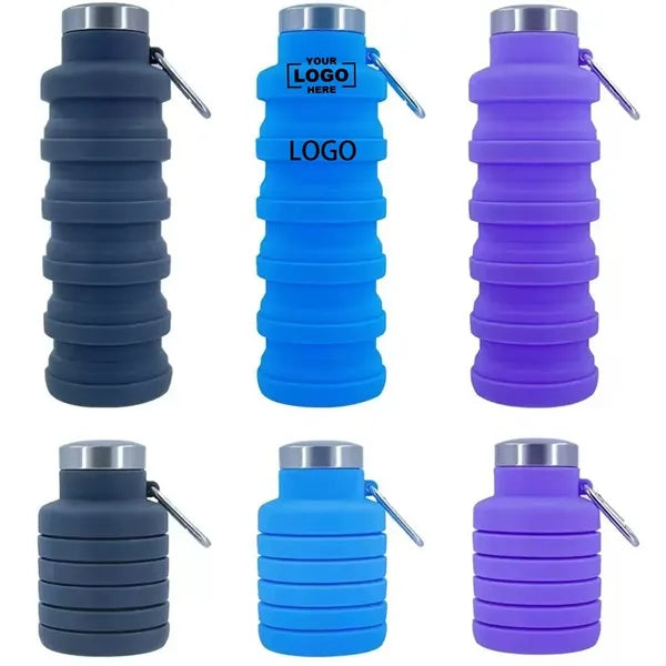 Collapsible Silicone Water Bottle 500ml