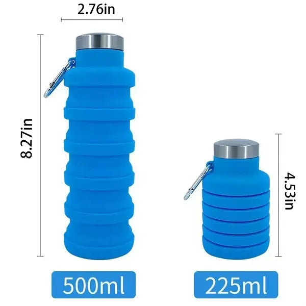Collapsible Silicone Water Bottle 500ml