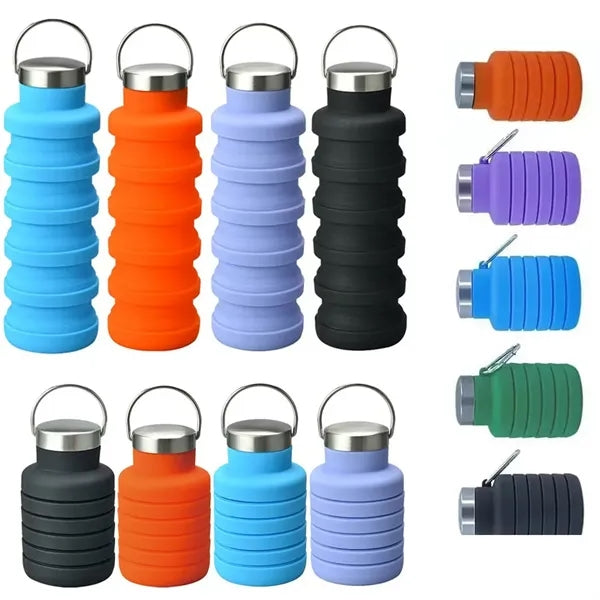 Collapsible Silicone Water Bottle 500ml