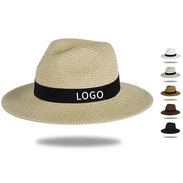 Unisex Wide Brim Classic Straw Panama Hat