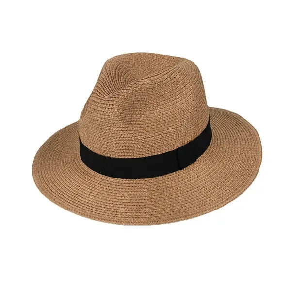 Unisex Wide Brim Classic Straw Panama Hat