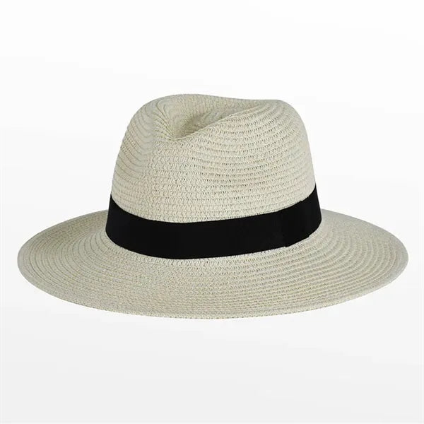 Unisex Wide Brim Classic Straw Panama Hat