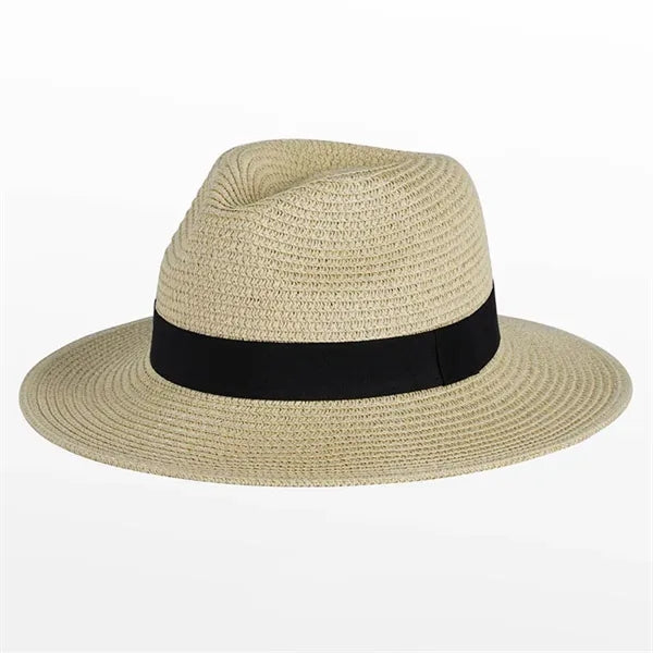 Unisex Wide Brim Classic Straw Panama Hat