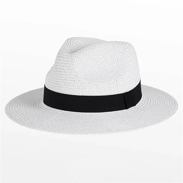 Unisex Wide Brim Classic Straw Panama Hat