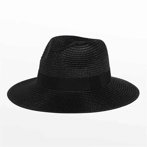 Unisex Wide Brim Classic Straw Panama Hat