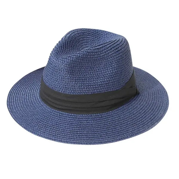 Unisex Wide Brim Classic Straw Panama Hat