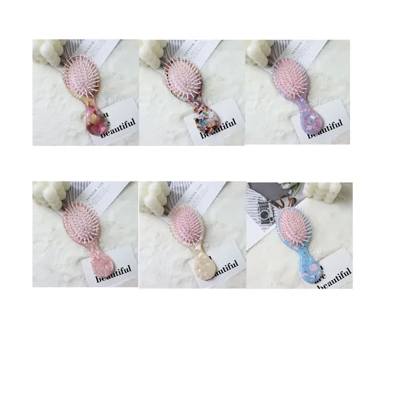 Women Colorful 5.51inch Acetate air cushion comb