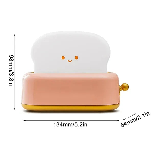 Cute Toaster Shape LED Decorative Table Lamp