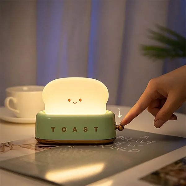 Cute Toaster Shape LED Decorative Table Lamp