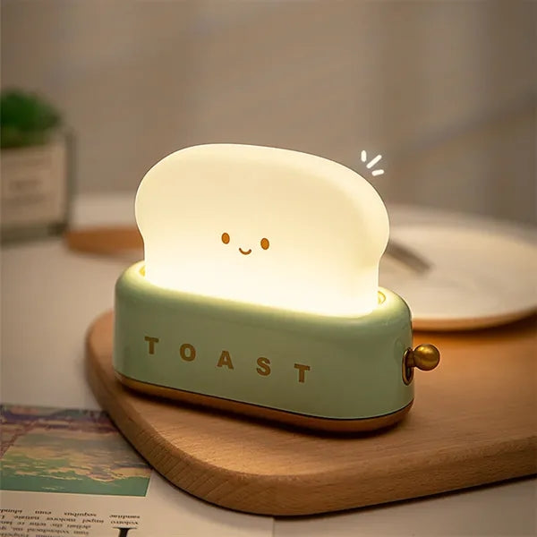 Cute Toaster Shape LED Decorative Table Lamp