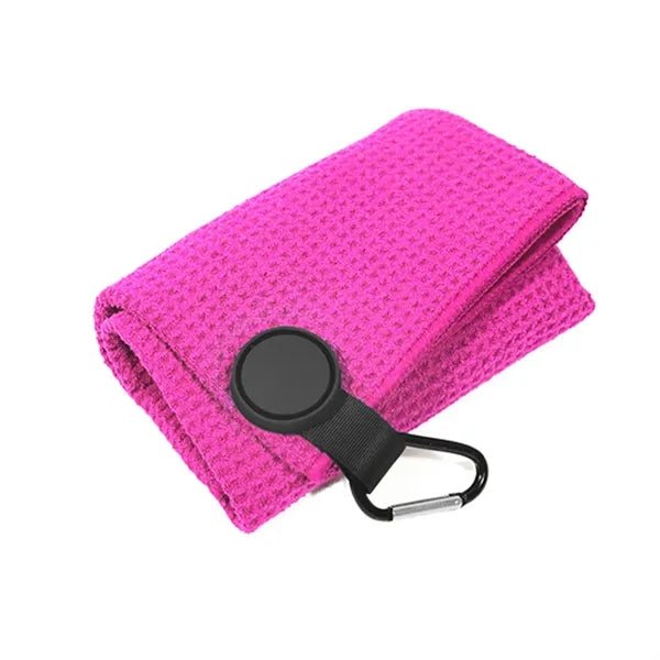 Round Magnetic Microfiber Golf Towel