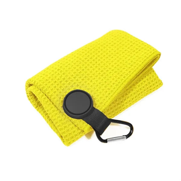 Round Magnetic Microfiber Golf Towel