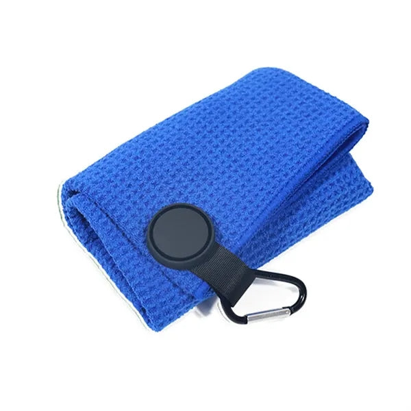 Round Magnetic Microfiber Golf Towel