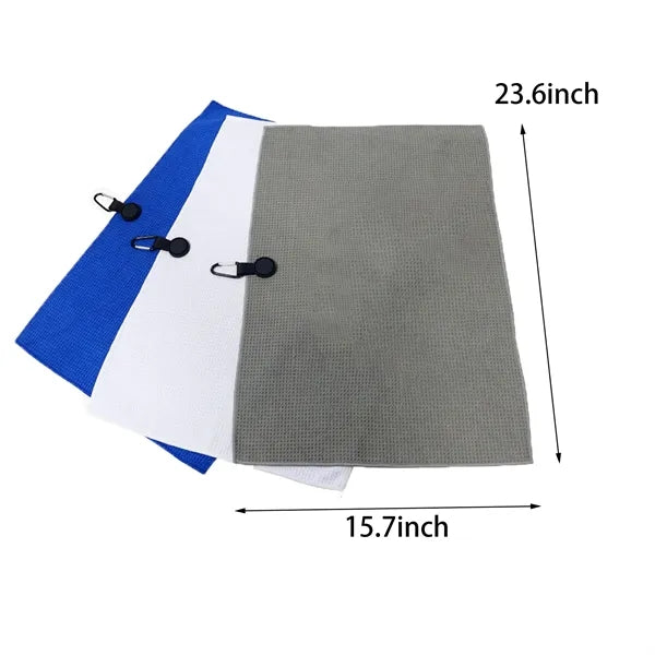Round Magnetic Microfiber Golf Towel