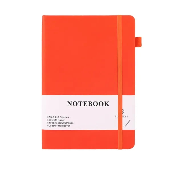 A5 200 Pages Leather Hardcover Journal Notebook