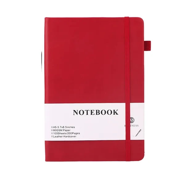 A5 200 Pages Leather Hardcover Journal Notebook