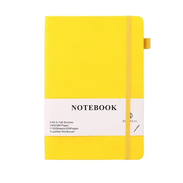 A5 200 Pages Leather Hardcover Journal Notebook