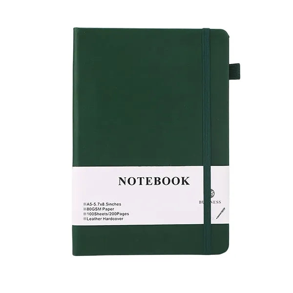 A5 200 Pages Leather Hardcover Journal Notebook