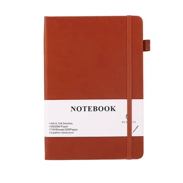 A5 200 Pages Leather Hardcover Journal Notebook