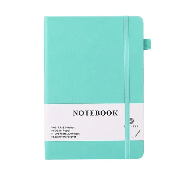 A5 200 Pages Leather Hardcover Journal Notebook