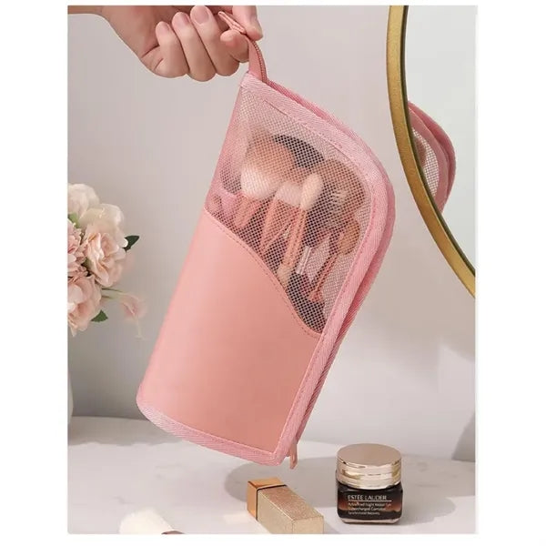 Makeup Brush Travel Case Stand Up