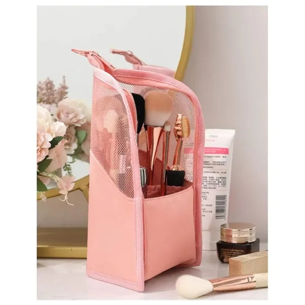 Makeup Brush Travel Case Stand Up